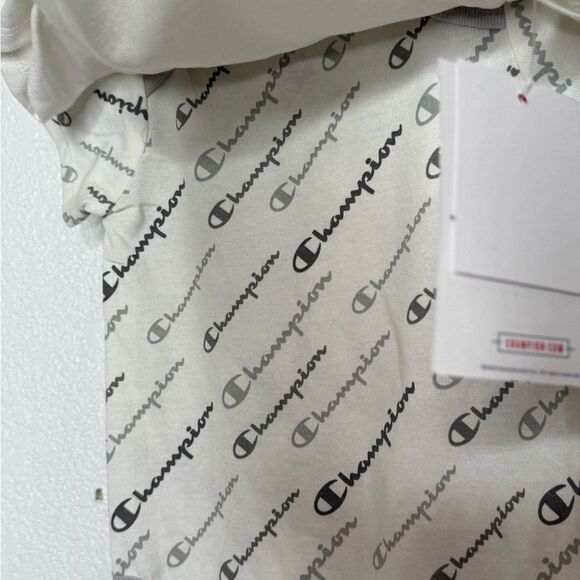 Champion White and Gray Bodysuit One Piece Size 6-9 - Picture 4 of 7